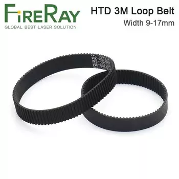 Ремень ГРМ с замкнутой петлей HTD 3 м, ремни трансмиссии, периметр 225, 228, 255, 267, 300, 324, 330, 354 мм, ширина по индивидуальному заказу 8, 9, 10, 15, 17 мм