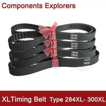 Ремень ГРМ XL 284XL 282XL 286XL 288XL 290XL 292XL 294XL 296XL 298XL 300XL Ширина 10/12/15/20 мм замкнутые синхронные резиновые ремни