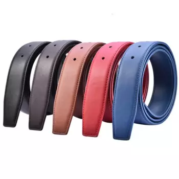 Ремень из натуральной кожи для мужчин и женщин, люксовый брендовый мужской ремень без пряжки для джинсов, шириной 3,8 см, 3,4 см