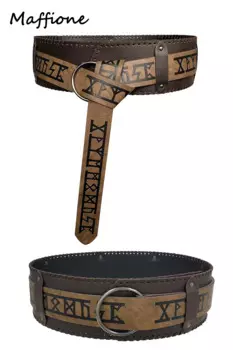 Ремень мужской из экокожи шириной 10 см