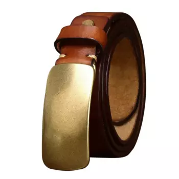 Ремень мужской из мягкой кожи, шириной 3,3 см