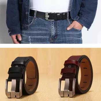 Ремень мужской из натуральной кожи, 2024 см, с пряжкой