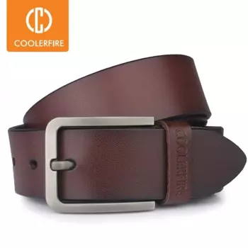 Ремень мужской, из натуральной кожи, широкий