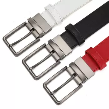 Ремень мужской кожаный с пряжкой-иглой, 3,4 см