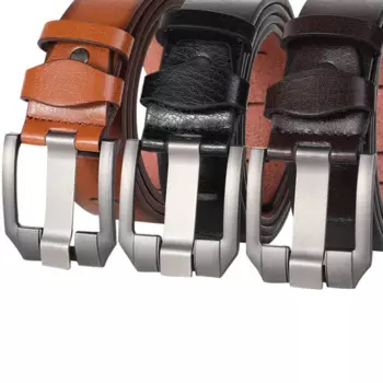 Ремень мужской с пряжкой-иглой, шириной 3,7 см