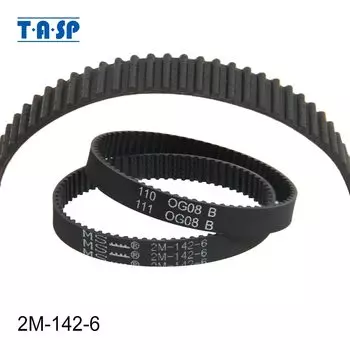 TASP 2 шт. приводной ремень ГРМ для пылесоса 2M-142-6 по периметру 142 мм ширина 6 мм зубья 71 синхронный конвейер бытовая запасная часть