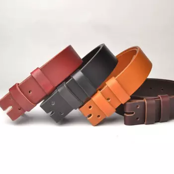 Ремень с пряжкой из воловьей кожи шириной 3,8 см