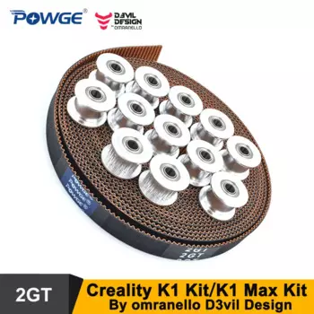 POWGE Creality K1/Max комплект ремней 2GT-7.7
