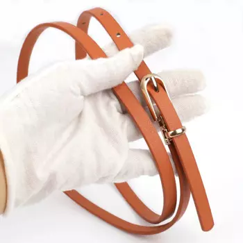 Ремень тонкий женский в стиле ретро, Модный классический пояс для джинсов для девушек, для платьев, роскошный в стиле панк