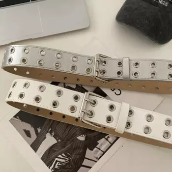Ремень в стиле панк с металлической пряжкой Y2k