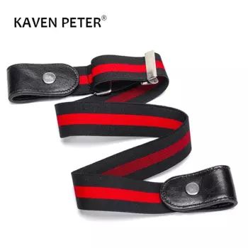 Ремень женский кожаный, эластичный, без пряжки