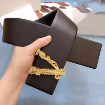 Ремень женский кожаный двусторонний шириной 7 см, 2024