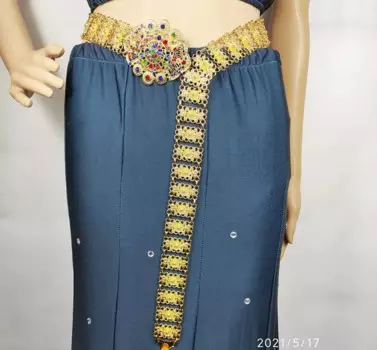 Ремень женский металлический золотистый