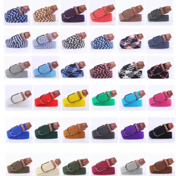 Ремень женский плетеный эластичный, 107/120/130 см