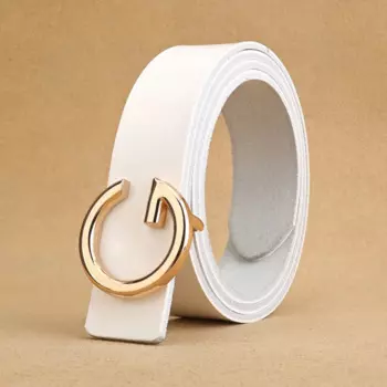 Ремень женский тонкий из натуральной кожи, 2,8 см