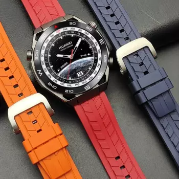 Ремешок AKGLEADER резиновый с застежкой-бабочкой для Huawei Watch Gt2 GT3 Pro, спортивный браслет для наручных часов Huawei Gt2 GT3 Pro