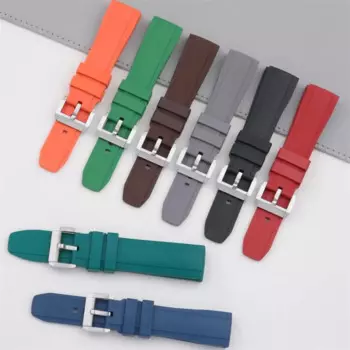 Ремешок BEFIA FKM мягкий резиновый с плоским концом для наручных часов Blancpain, ремешок для наручных часов Swatch 20 мм 22 мм пятьдесят Fathoms 5008B