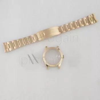 Ремешок Datejust из нержавеющей стали 316L, водонепроницаемый, 10 АТМ, ремешок с пятью/тремя бусинами подходит для циферблата 31 мм NH35 NH36, автоматический механизм