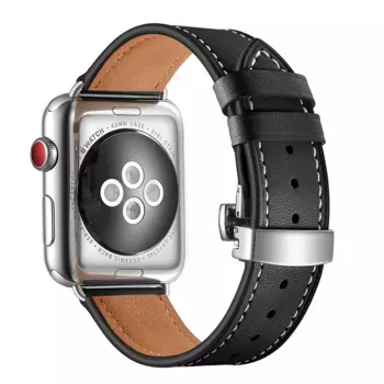 Ремешок для apple watch 5 4, кожаный браслет для iwatch series 3 38 мм, 42 мм
