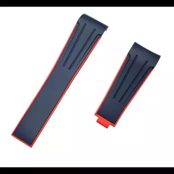 Ремешок для часов 20 мм, силиконовый резиновый ремешок с изогнутым концом, ремешок для ролевых часов Daytona, ремень для Submariner GMT Explorer 2