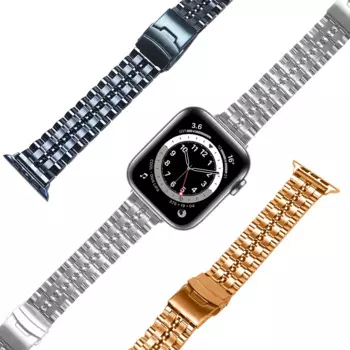 Ремешок для часов apple watch 6 44 мм 40 мм, деловой сменный Браслет из нержавеющей стали для iwatch se 6 5 4 3 42 мм 38 мм