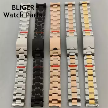 Ремешок для часов BLIGER 20 мм 904L из нержавеющей стали
