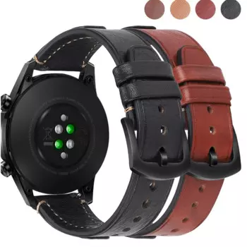 Ремешок для часов Huawei watch GT2 46 мм, мягкий кожаный браслет для samsung galaxy Watch gear s3 frontier Classic, 22 мм