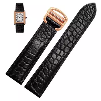 Ремешок для часов из крокодиловой кожи, ремешок для часов Cartier 20 мм, кожаный ремешок для часов London Calibo, женская цепочка для часов 20 мм