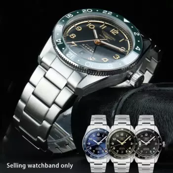 Ремешок для часов Longines Pioneer Series L3.812, прецизионный стальной браслет для наручных часов, 22 мм, мужские аксессуары для часов с изогнутым концом Из Нержавеющей Стали