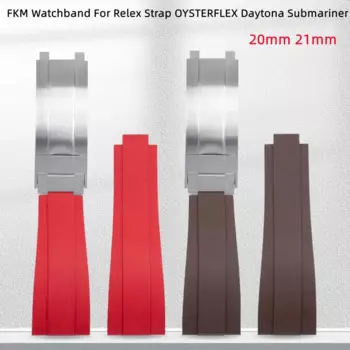 Ремешок для часов ONECMN 20/21 мм для дайвинга мягкий флуороруберов FKM ремешок для часов Rolex ремешок GMT OYSTERFLEX Daytona Submariner DEEPSEA Boat-Master