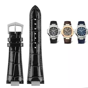 Ремешок для часов Patek Philips часы с кожаным ремешком 5711 5712g Nautilus специальный интерфейс 25 мм * 13 мм Мужские ремешки для часов