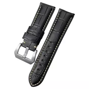 Ремешок для часов PCAVO 24 мм подходит для PAM Panerai Luminor, зеленый, красный, синий, ремешок из воловьей кожи, пряжка из нержавеющей стали, бесплатные инструменты