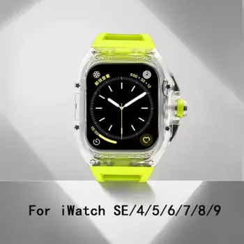 Ремешок для часов, прозрачный, для Apple Watch серии 45 мм 9 8 7 SE 6 5 4 44 мм