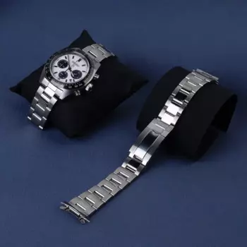 Ремешок для часов Rolamy 20 мм OysterStyle 316L из нержавеющей стали с застежкой серебряный браслет для Seiko Panda SSC813-819/SBDL085