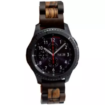 Ремешок для часов ручной работы из натурального дерева, ремешки для Samsung Gear S3 Classic Frontier 22 мм, браслет для часов Samsung Galaxy