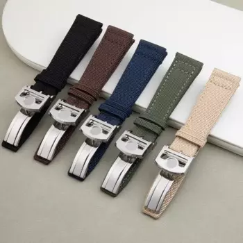 Ремешок для часов SCHIK 20 мм 21 мм 22 мм из мягкого нейлона и холста для IWC, ремешок PILOT, Португалия, ткань, ремешок для часов, складная пряжка