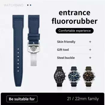 Ремешок для часов SCHIK из нейлона и кожи для IWC спитфайрмарк 18