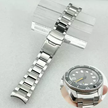 Ремешок для часов Seiko SPB185 SPB187, складной браслет с застежкой и изогнутым интерфейсом, 20 мм