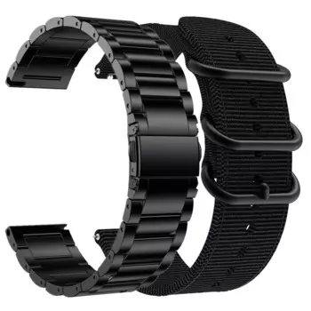 Ремешок для galaxy watch 3 active 2 samsung gear s3 frontier 46 42 мм huawei watch gt 2e, браслет для amazfit gts bip, 2 упаковки
