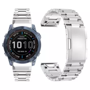 Ремешок для Garmin Fenix 7 7X 6X 6, Epix Gen 2, Tactical X, quitix, металлический, нержавеющая сталь, 26 мм, 22 мм