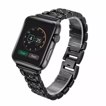 Ремешок для наручных часов Apple Watch 4, со стразами, 38-42 мм