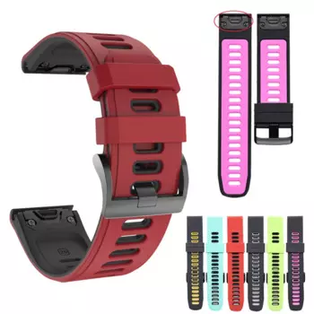 Ремешок для наручных часов, быстросъемный силиконовый браслет для Garmin Fenix 6X Pro 5X 3 HR Fenix 6 Pro 6, 22 26 мм