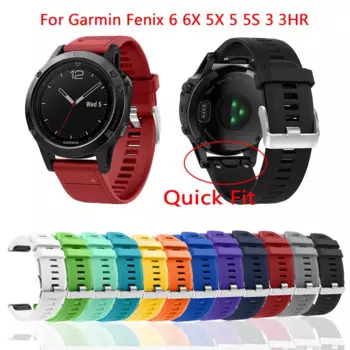 Ремешок для наручных часов Garmin Fenix 5X 5 5S Plus 3 3 HR, силиконовый браслет Forerunner 935, быстросъемный, легко устанавливаемый браслет, 22 26 20 мм