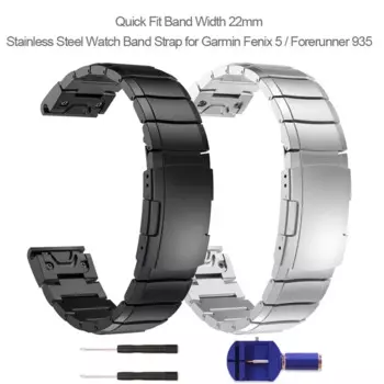Ремешок Fenix 6 из нержавеющей стали для наручных часов, 22 мм, для Garmin Fenix 6 Pro, Fenix 5/5 Plus,Forerunner 945