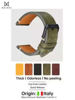 Ремешок из коровьей кожи для наручных часов Rolex Omega