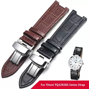 Ремешок из натуральной кожи для часов Titoni Thread Series TQ52926S, мужской и женский браслет для наручных часов, 14 мм 20 мм
