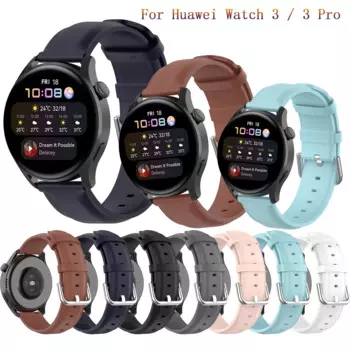 Ремешок из натуральной кожи для Huawei Watch 3/Pro, браслет для часов Amazfit Stratos 2S 3, 22 мм
