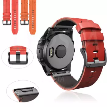 Ремешок из натуральной кожи для наручных часов Garmin Fenix 5 5X Plus 6 6X Pro 3HR Mk2 D2