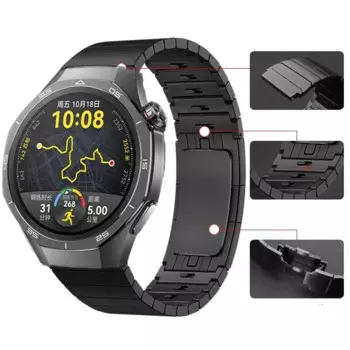 Ремешок из нержавеющей стали 22 мм для Huawei Watch GT 5 Pro, ремешок для часов GT5/GT4/GT3/GT2, металлический браслет 46 мм