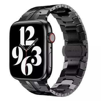 Ремешок из нержавеющей стали для Apple Watch band 7 45 мм 41 мм, браслет для iWatch Series 6 5 4 SE 44 мм 42 мм 40 мм 38 мм